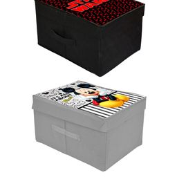Kuber Industries Set of 2 Printed Foldable Storage Organizer Box with With Lid image 3