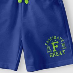 CODEZ Boys Typography Printed Cotton Shorts image 3