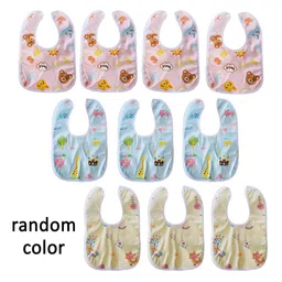 SYGA Infant Pack of 3 Printed Pure Cotton Bibs-picture-8