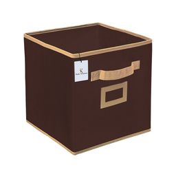 Kuber Industries Brown Solid Large Foldable Storage Box With Handle image 5