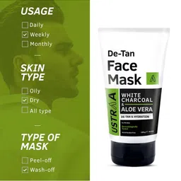 Ustraa Men Detan Cream & Face Mask Combo image 3