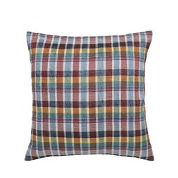 KLOTTHE Multicoloured Set of 5 Checked Square Cushion Covers image 5