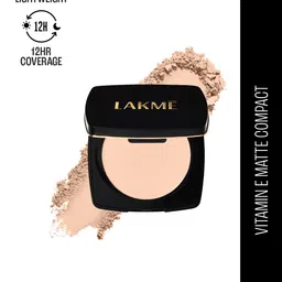Lakme Forever Matte Compact, Smooth Finish, Lasts for 12 Hrs, Even Toned Look, Shell, 9g image 4