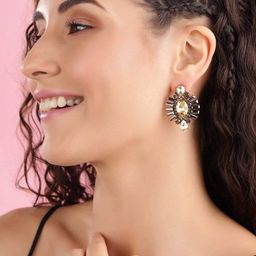 TOKYO TALKIES X rubans FASHION ACCESSORIES Gold-Plated Contemporary Studs Earrings-46