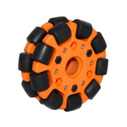 EasyMech Orange 100mm Double Glass Fiber Omni Wheel (BUSH TYPE ROLLER) High Quality-51