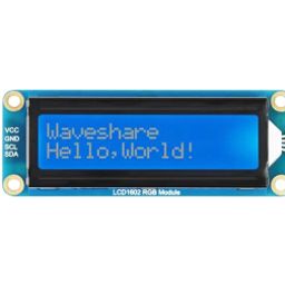 Waveshare LCD1602 RGB Module, 16×2 Characters LCD, RGB Backlight, 3.3V/5V, I2C Bus-55