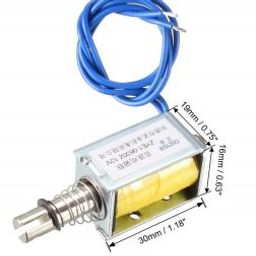 DC12V 0.3N 10mm Pull Type Solenoid Electromagnet-48