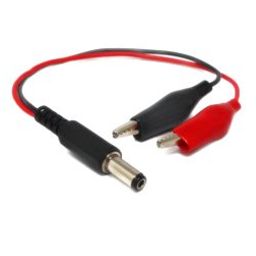 SafeConnect DC Jack Male Connector to Alligator/Crocodile Connector Battery Adapter Cable-33