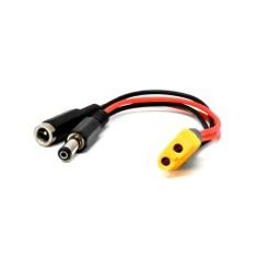 SafeConnect XT-60 Female Connector to DC Jack Male/Female Pair Connector Battery Adapter Cable-55