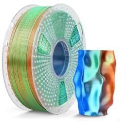 SunLu Silk PLA+ Orange Blue Green 1.75mm 1kg/roll Tri-Color Filament-18