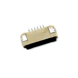 AFA01-S06FCA-00 -Jushuo –20℃~+85℃ Flip type 6P Bottom Contact Horizontal attachment 1mm SMD,P=1mm,Surface Mount，Right Angle FFC, FPC (Flat Flexible) Connector Assemblies ROHS-1