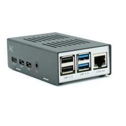 KKSB Raspberry Pi 4 Case – Aluminum and Steel – Space for Raspberry Pi Heatsink, Fan, PoE HAT-7