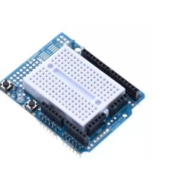 UNO Proto Shield prototype expansion board with SYB-170 mini breadboard-10