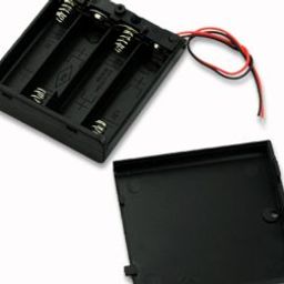 4 x 1.5V AAA battery holder with cover and On/Off Switch-27