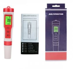 EZ9908 Green Backlight 4 in 1 Multifunction Test Water Testing Kit pH/TDS/EC/TEMP-26
