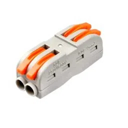 CH-812 0.08-2.5mm SPL-2 Pole Wire Connector with Spring Lock Lever for 2 Wire line Connection-1