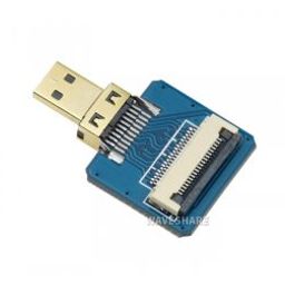 Waveshare Straight Micro HDMI-Male Plug to FFC 20PIN 0.5Pitch Female Adapter for DIY HDMI Cable-13