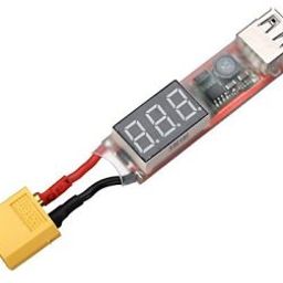 2S-6S Lipo Battery with XT60 Plug to USB Cellphone Charger Adapter with Voltage Display-39