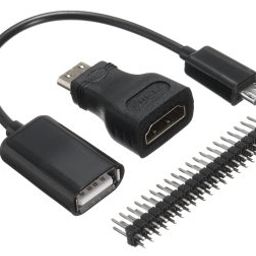 Raspberry Pi zero 3in1 Micro USB Cable+Pin Header+HDMI Adapter-23