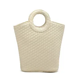 ENSAC Colourblocked PU Oversized Structured Handheld Bag image 2