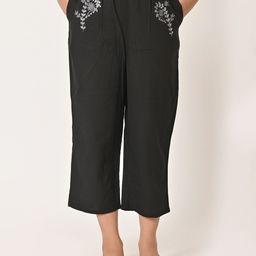 BAESD Women Embroidered Mid-Rise Cotton Culottes-picture-24