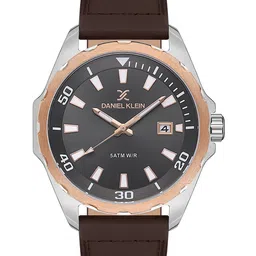 Daniel Klein Men Round Shaped Leather Straps Analogue Watch DK.1.13653-3-image-72