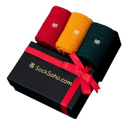 SockSoho Men Pack Of 3 Ribbed Anti-Bacterial Above Ankle Socks-image-20