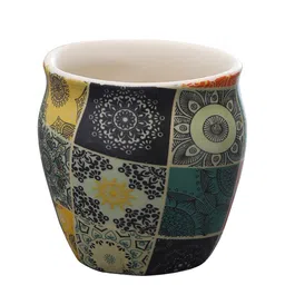 MIAH Decor Multicoloured Set Of 6 Printed Khullad Cups image 4