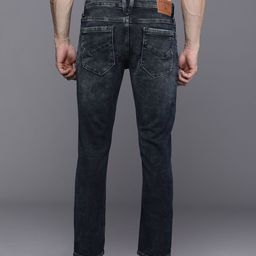 Louis Philippe Jeans Men Smart Skinny Fit Mid-Rise Heavy Fade Stretchable Jeans image 3