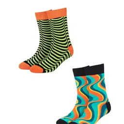 Dynamocks Unisex Pack of 4 Patterned Socks image 4