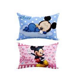 Kuber Industries Kids Set Of 2 Disney Printed Pure Soft Cotton Pillows-55