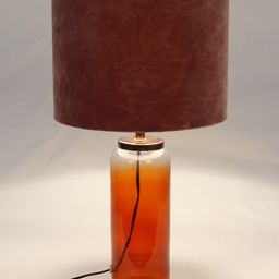 Grated Ginger Rust Self Design Contemporary Twilight Table Lamp image 4