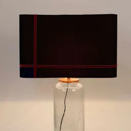 Grated Ginger Black Solid Contemporary Buffet Table Lamp with Shade image 4
