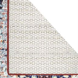 Status Blue & White Abstract Pattern Floor Runner image 4