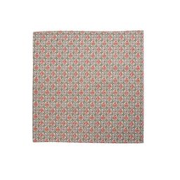 BLANC9 Set Of 6 Red & Grey Printed Table Napkins image 3