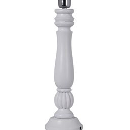 Homesake White & Black Solid Bedside Standard Table Lamp with Shade image 4