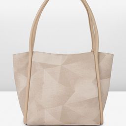 Allen Solly Geometric Self Designed Structured Handheld Bag image 2