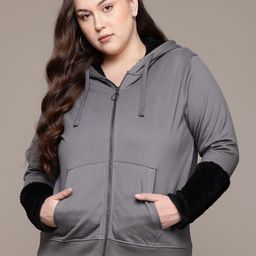 The Roadster Lifestyle Co. Plus Size Long Sleeves Hooded Sweatshirt-image-67