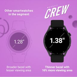 NOISE Crew 1.38" Round Display with BT Calling, Metallic finish, IP68 Rating Smartwatch image 3