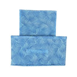 Kuber Industries Set Of 4 Blue Laheriya Printed Closet Organizer Box With Handle image 3