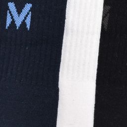 MARC Men Pack of 3 Multicoloured Calf-Length Socks image 3