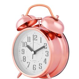 Archies Peach-Coloured Round Textured Analogue Alarm Clock image 2