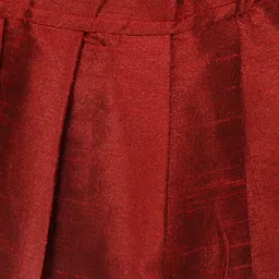 SG YUVRAJ Boys Gold-Coloured & Maroon Sherwani Set image 2