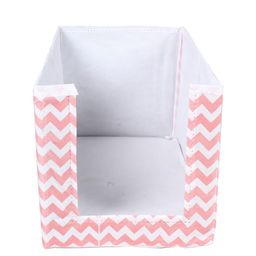 prettykrafts Set Of 3 White & Peach-Coloured Printed Shirt Stacker Closet Organizers image 5