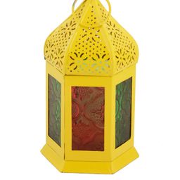 TAYHAA Yellow Morrocan Table Lantern image 2