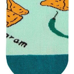 Dynamocks Unisex Green & Brown Patterned Calf-Length Socks image 2