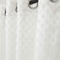 Soumya White Set of Single Window Curtains image 3