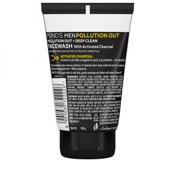 Ponds Men Set Of 2 Pollution Out Deep Clean Face Wash With Activated Charcoal - 100g Each image 3