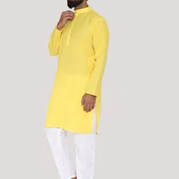 MAG Men Solid Kurta with Pyjama Set image 2