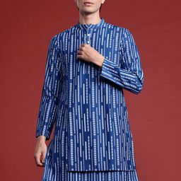 Anouk Geometric Print Layered Kurta image 1